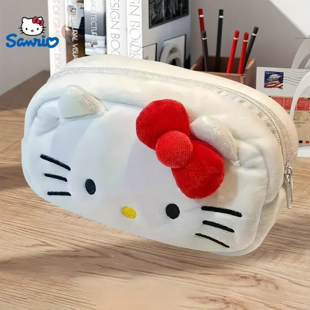 Adorable Plush Hello Kitty Makeup Bag - Picture 4 of 6